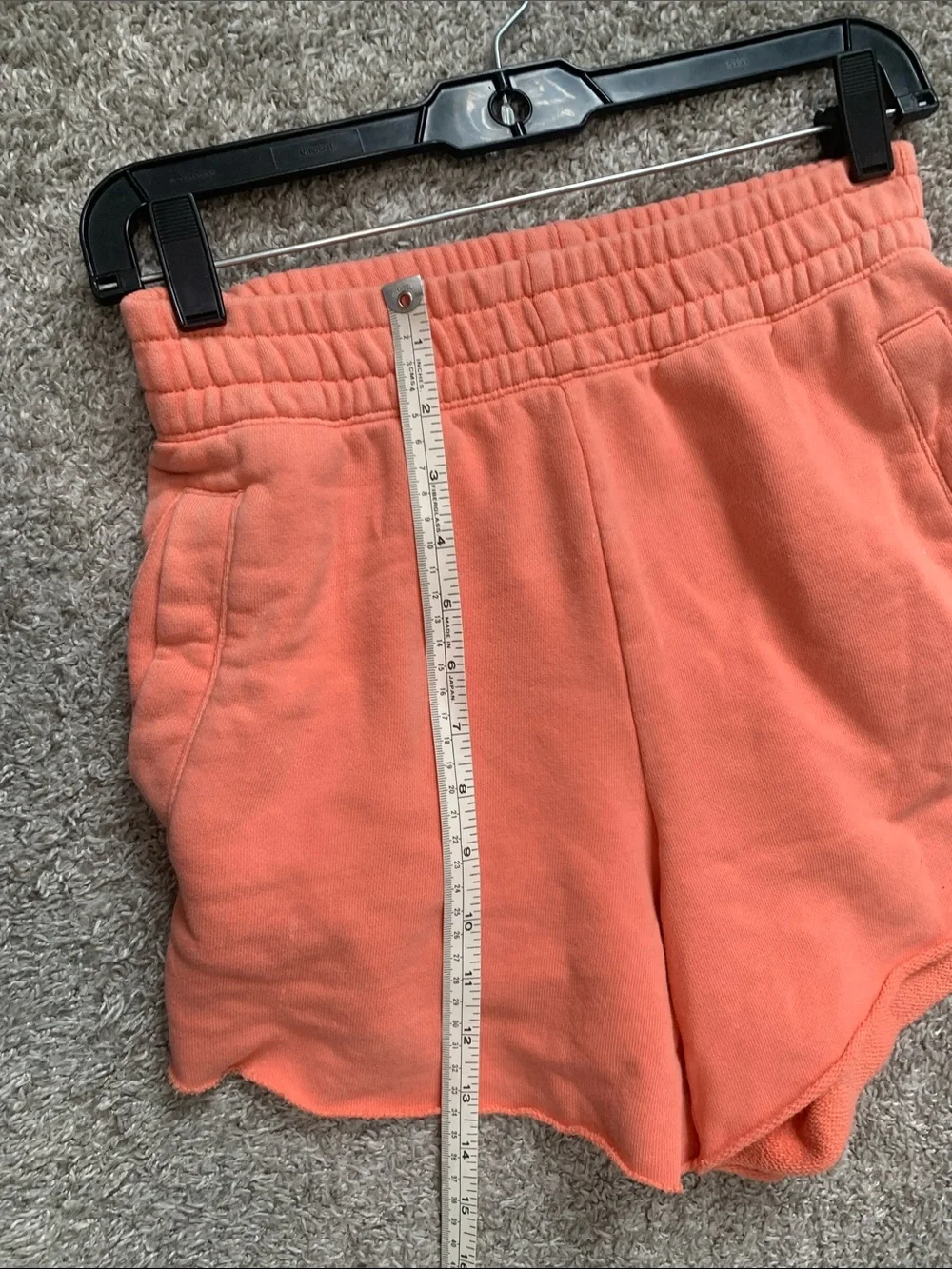 Women's Coral Orange Lounge Sweatpant Shorts